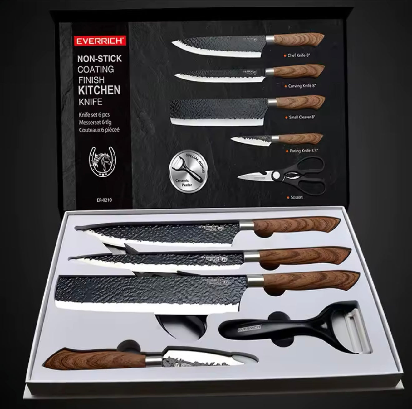 Coffret Couteau, Économe & Ciseaux