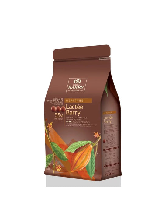 Chocolat lait de couverture Lactée Barry 35%